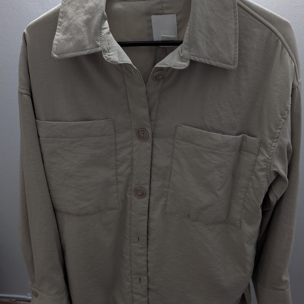 H&M Women's Sage Shirt Jacket